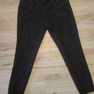 Zac & Rachel Black Ponte Suede Like Pants